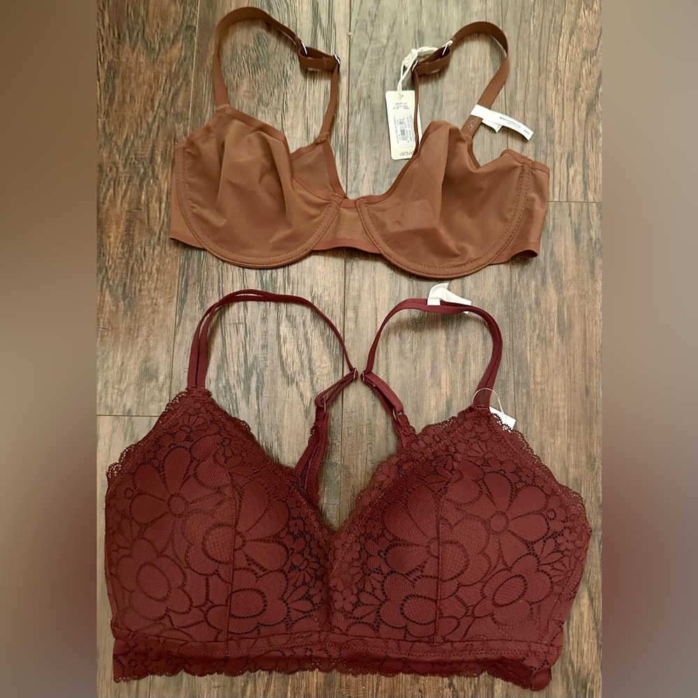 NWT Aerie 2Pc Bras Size 36C
